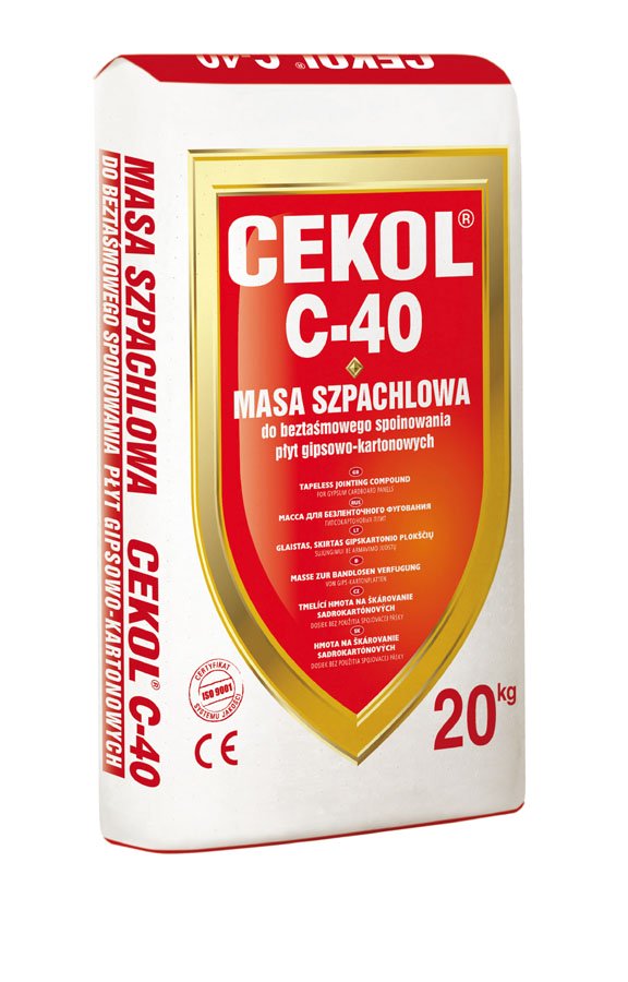 Cekol Zaprawa szpachlowa do beztaśmowego spoinowania płyt g-k CEKOL C-40 5kg