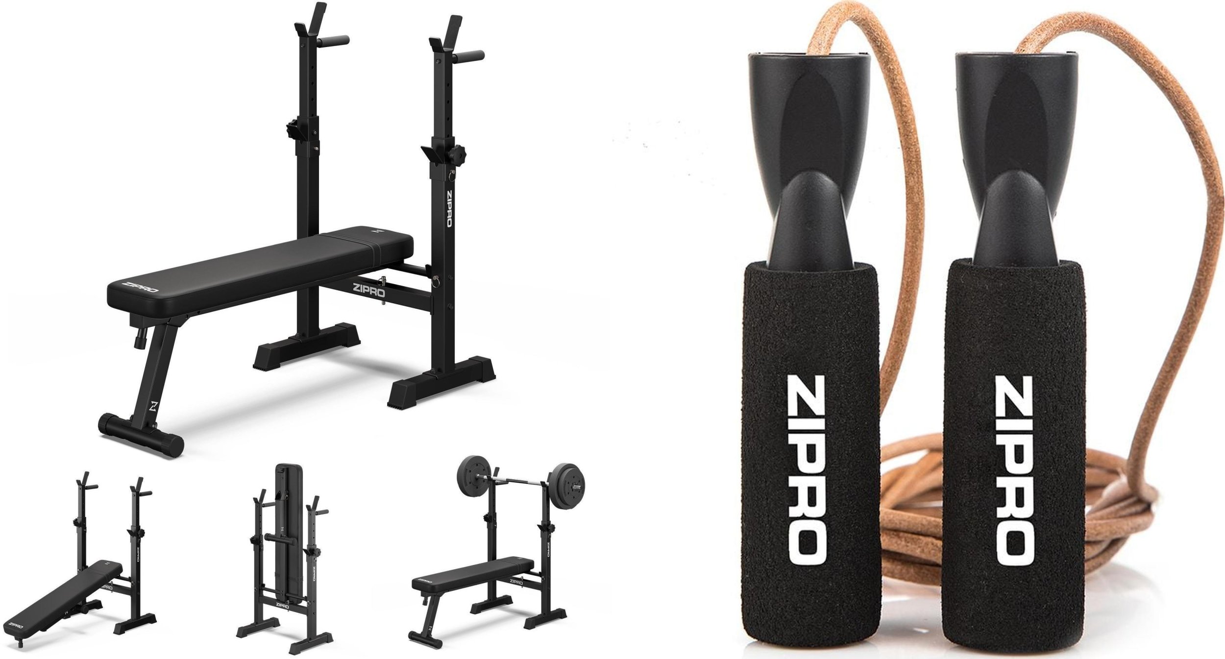 Zipro Ławka do ćwiczeń Zipro Core + Skakanka Zipro