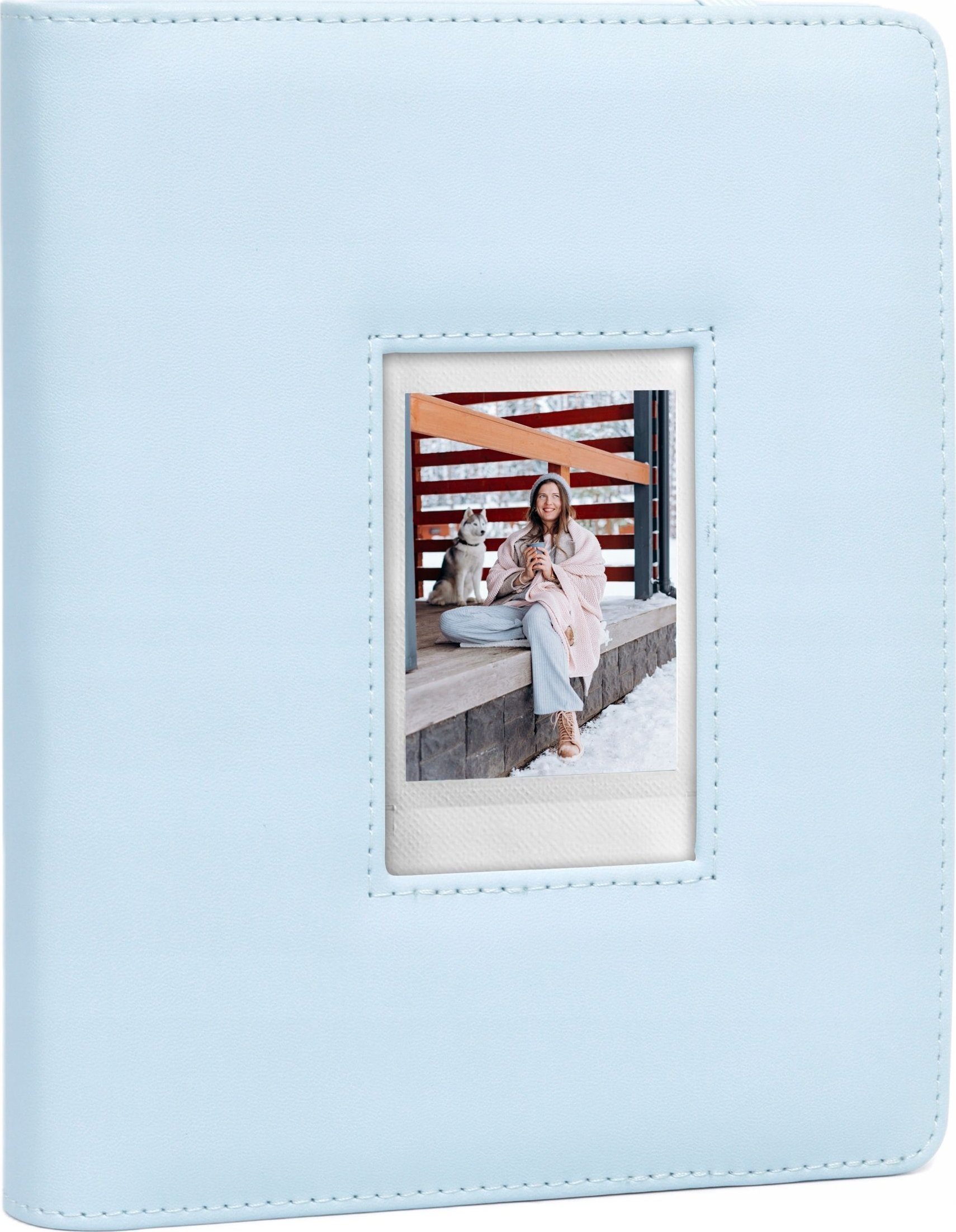 LoveInstant Album na Zdjęcia 288szt. do Fuji Instax Canon Xiaomi Polaroid HP Kodak ZINK / Okienko na okładce / Niebieski