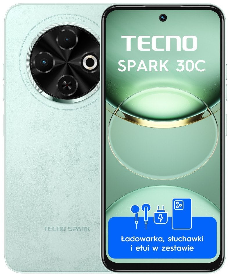 Smartfon Tecno Spark 30C 8/256GB Zielony (4894947051821)