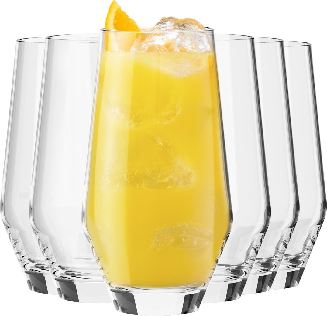 Krosno Wysokie szklanki Ray KROSNO 6x 450ml do napojów