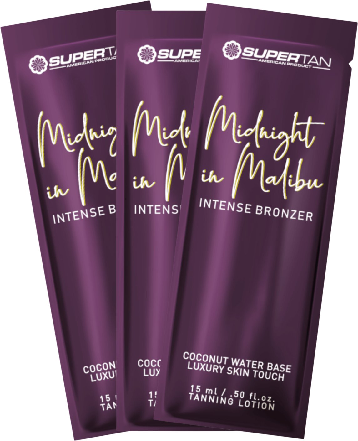 Supertan Midnight in Malibu Mocny Bronzer Do Opalania x3szt 15ml