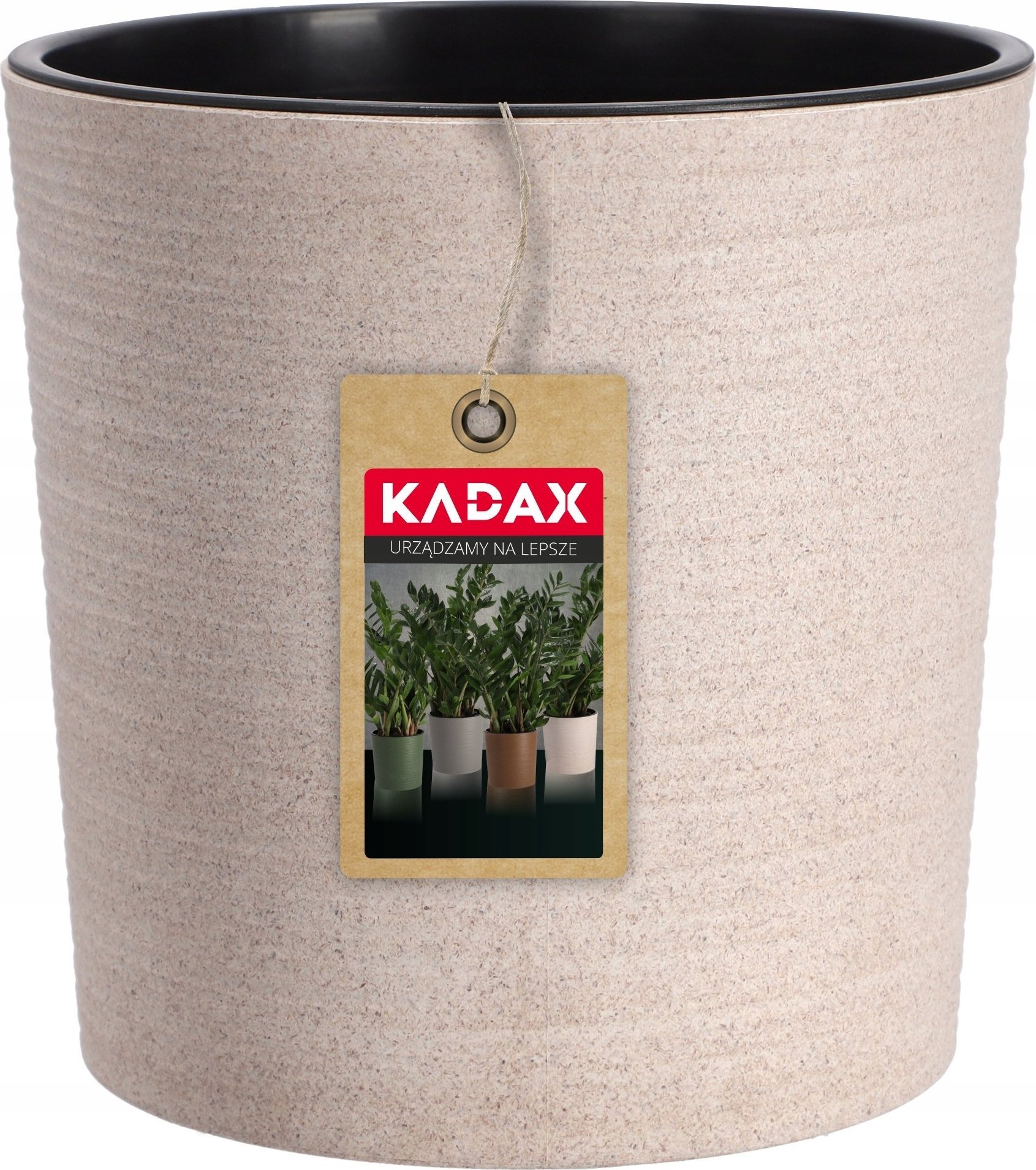 Kadax Doniczka Osłonka Na Kwiaty Ekologiczna Biała 19cm