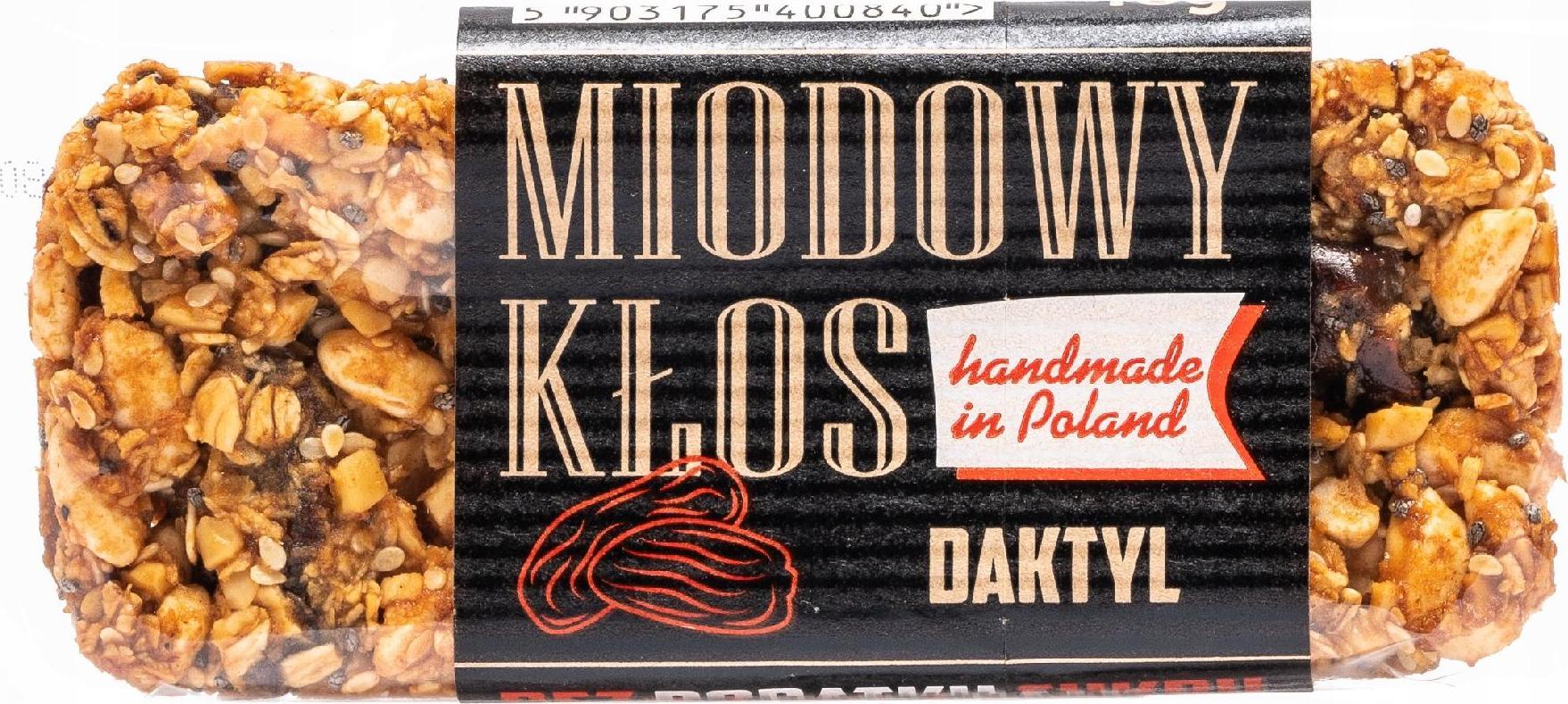 Łysoń Baton miodowy bez dodatku cukru daktyl