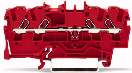 Wago Złączka szynowa 4-przewodowa 2,5mm2 czerwona TOPJOBS (2002-1403)