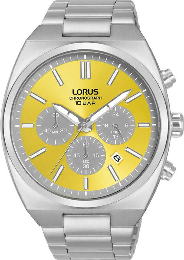 Zegarek Lorus chronograf męski RT367KX9 stalowy wodoszczelny .
