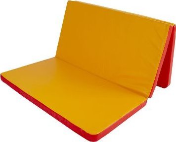 Produkcyja materac Gamma 150x100x5 trzyczęściowy czerwono-żółty