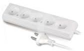 Plastrol Przedłużacz 5-gniazda b/u 10A 3m biały PS-560 (W-97484)