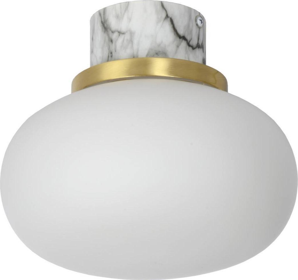 Lampa sufitowa Lucide Łazienkowa LAMPA sufitowa LORENA 03140/23/61 Lucide plafoniera OPRAWA szklana kula ball IP44 złota biała