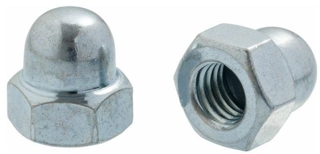 CLOSED NUTS DIN1587 M10 ZN(100)