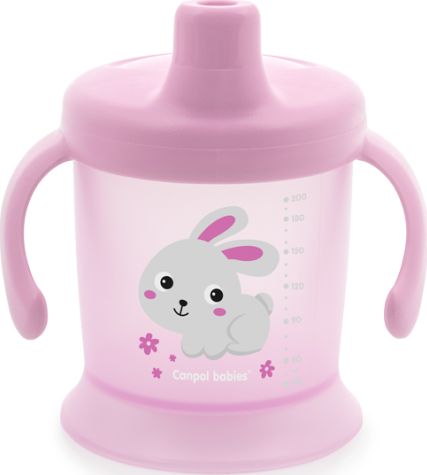Canpol Kubek niekapek Bunny&Company 200ml różowy