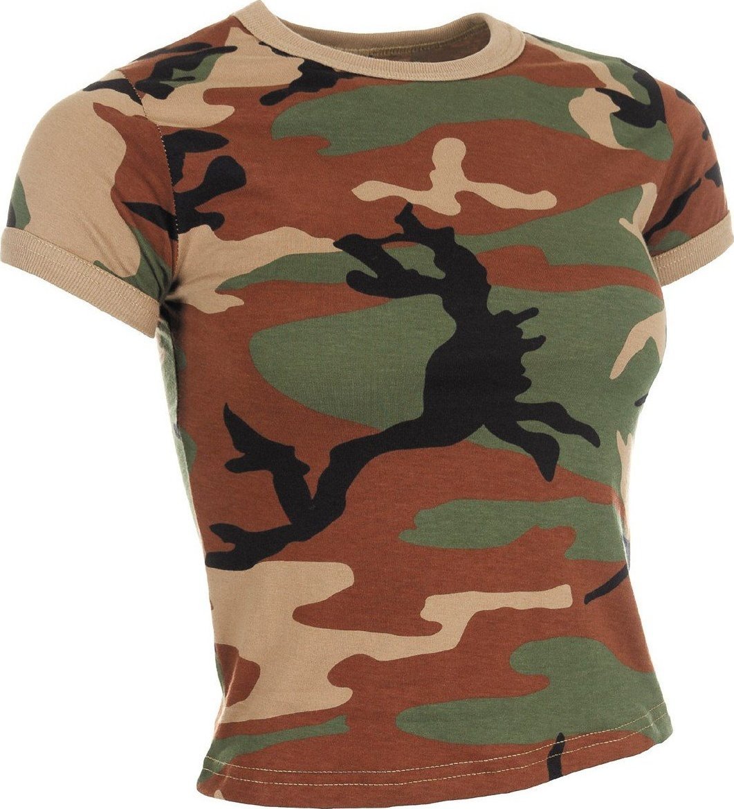 MFH Koszulka US woodland damska 170 g / m XL