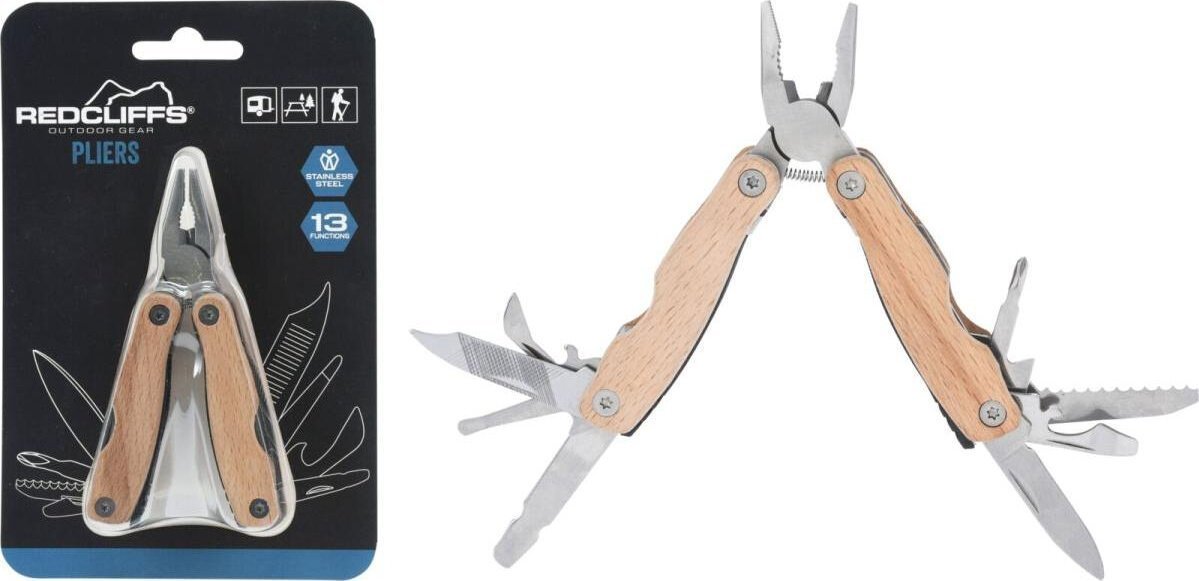 Redcliffs ZESTAW SURVIVALOWY TURYSTYCZNY KOMBINERKI 13w1 DREWNO