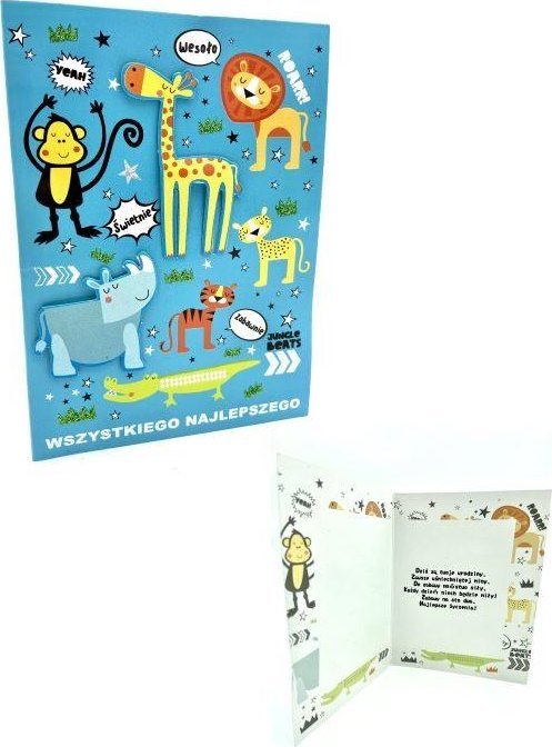 Karnet B6 Zwierzaki Afryka