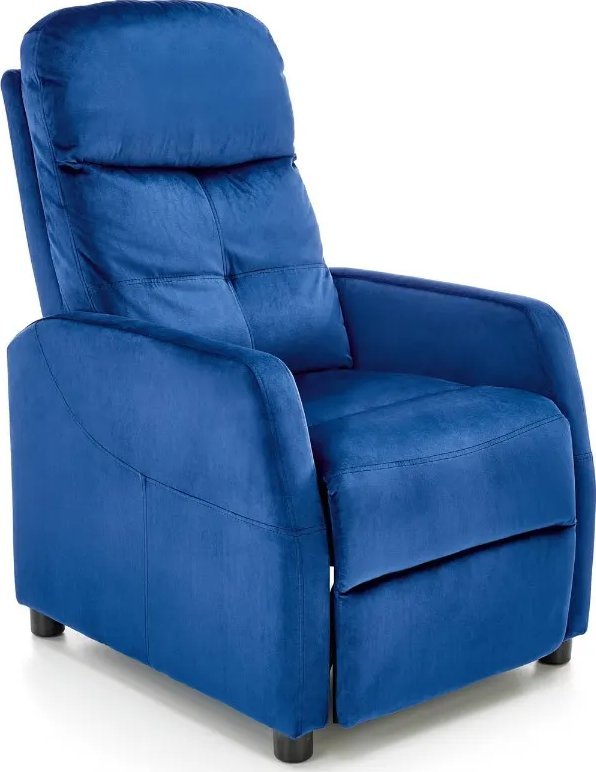 Halmar Fotel rozkładany FELIPE 2 VELVET granatowy HALMAR