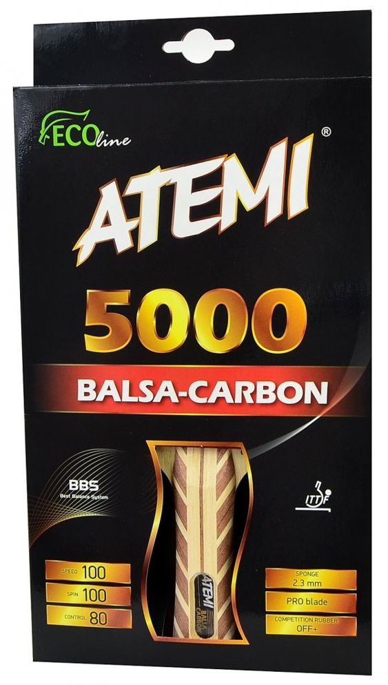 Atemi RAKIETKA T.S 5000 BALSA CARBON concave (17205)