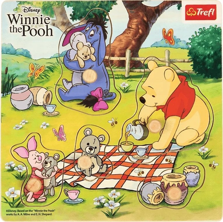 Trefl Puzzle mini drewniane - Winnie The Pooh TREFL