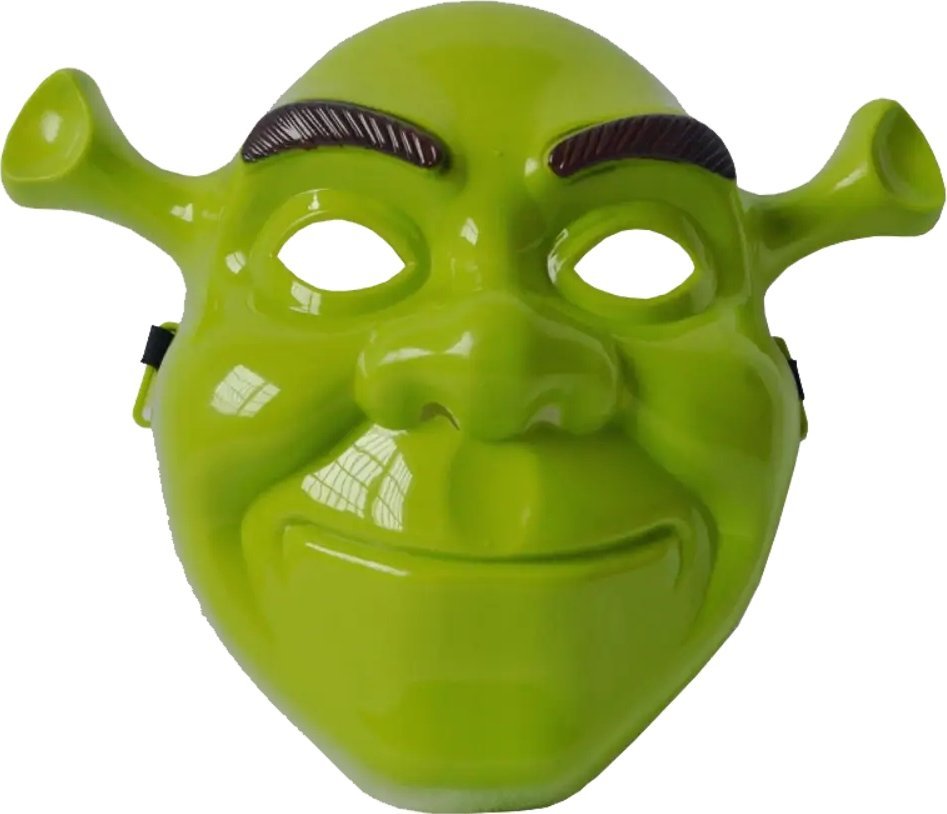Korbi MASKA SHREK głowa Shreka ogr Bajka PRZEBRANIE