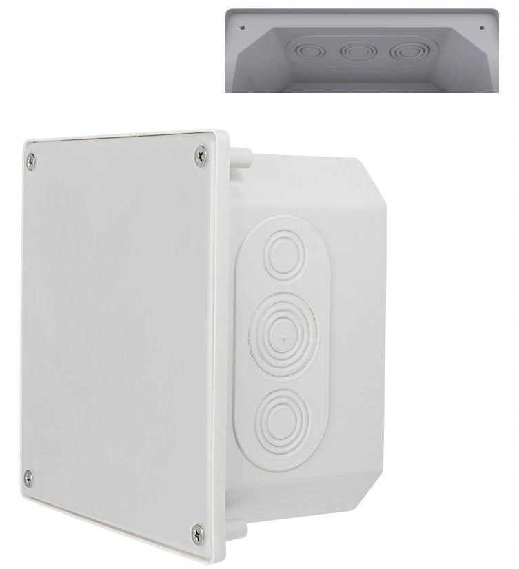 Puszka elewacyjna p/t hermetyczna Ppt-EH161 IK10 IP65 pokrywa z tworzywa 64.161