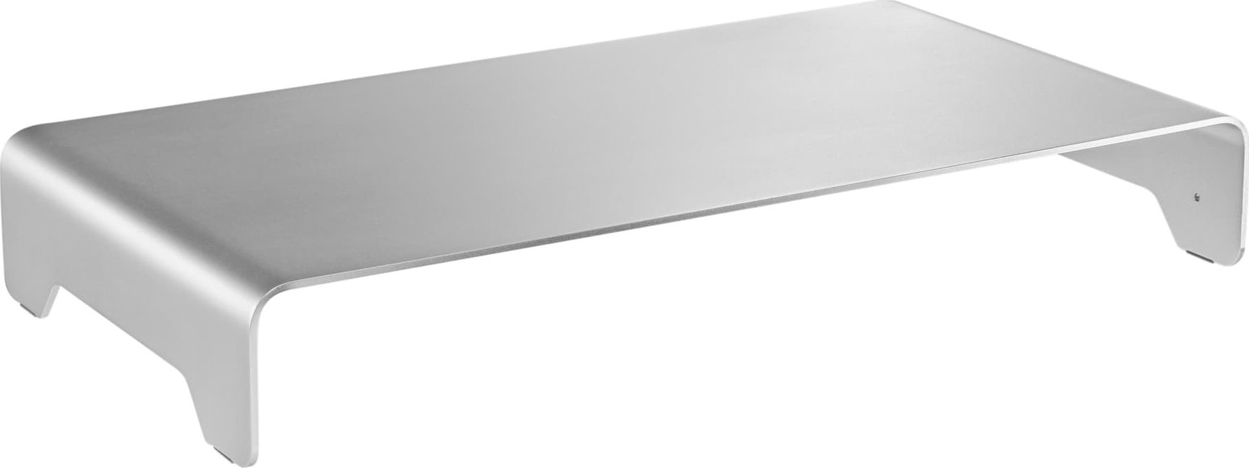 Powerton Podstawa pod monitor, nowoczesny minimalistyczny design, srebrny, aluminium, 10 kg nośność, Powerton, ergo