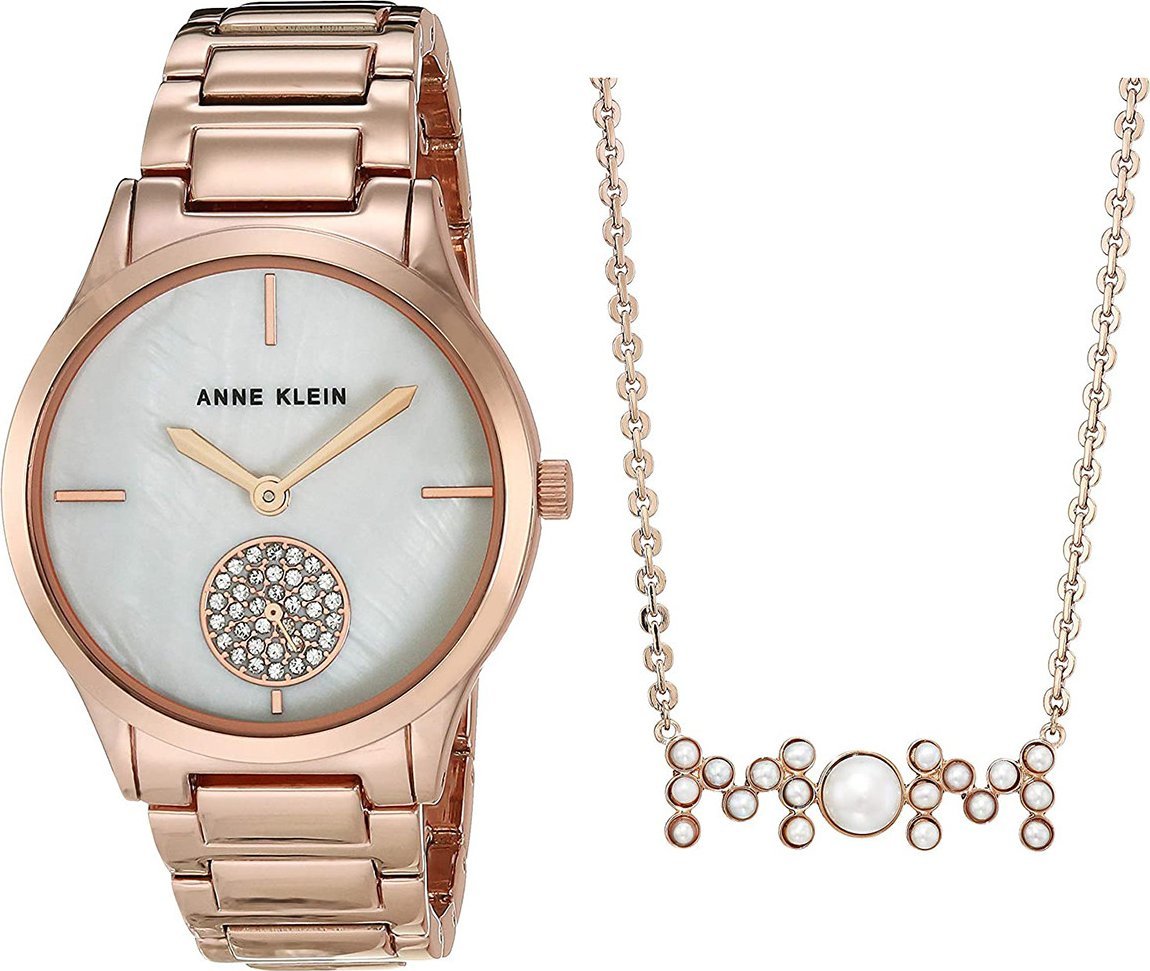 Zegarek Anne Klein Zegarek damski Anne Klein AK-3674RGST różowe złoto