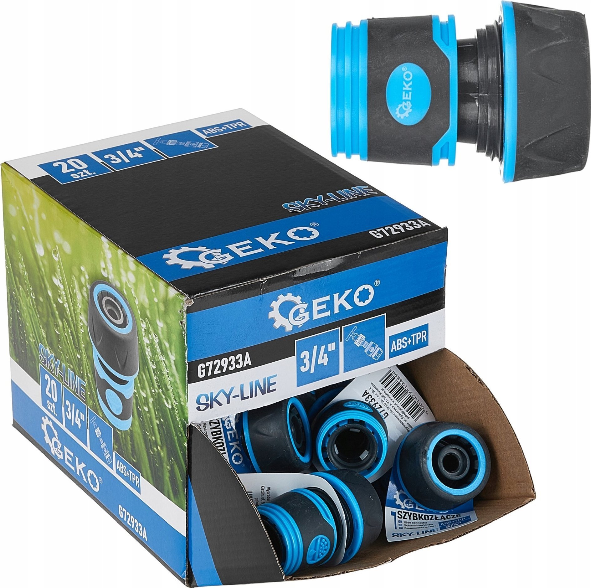 Szybkozłącze 3/4" SKY-LINE – kartonik wystawowy (20/240)