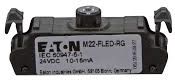 Eaton Oprawka z LED RG płaska czerwony/zielony/żółty 12-30V AC/DC M22-FLED-RG (180799)