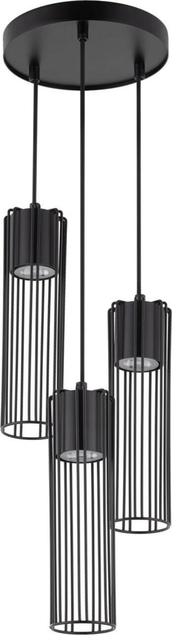 Lampa wisząca Sigma Industrialna lampa wisząca Fobia kaskada nad łóżko czarna