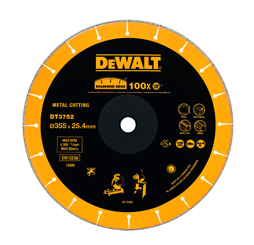 Dewalt Tarcza ścierna 355x25,4mm do przecinarek ściernicowych diamentowa (DT3752)