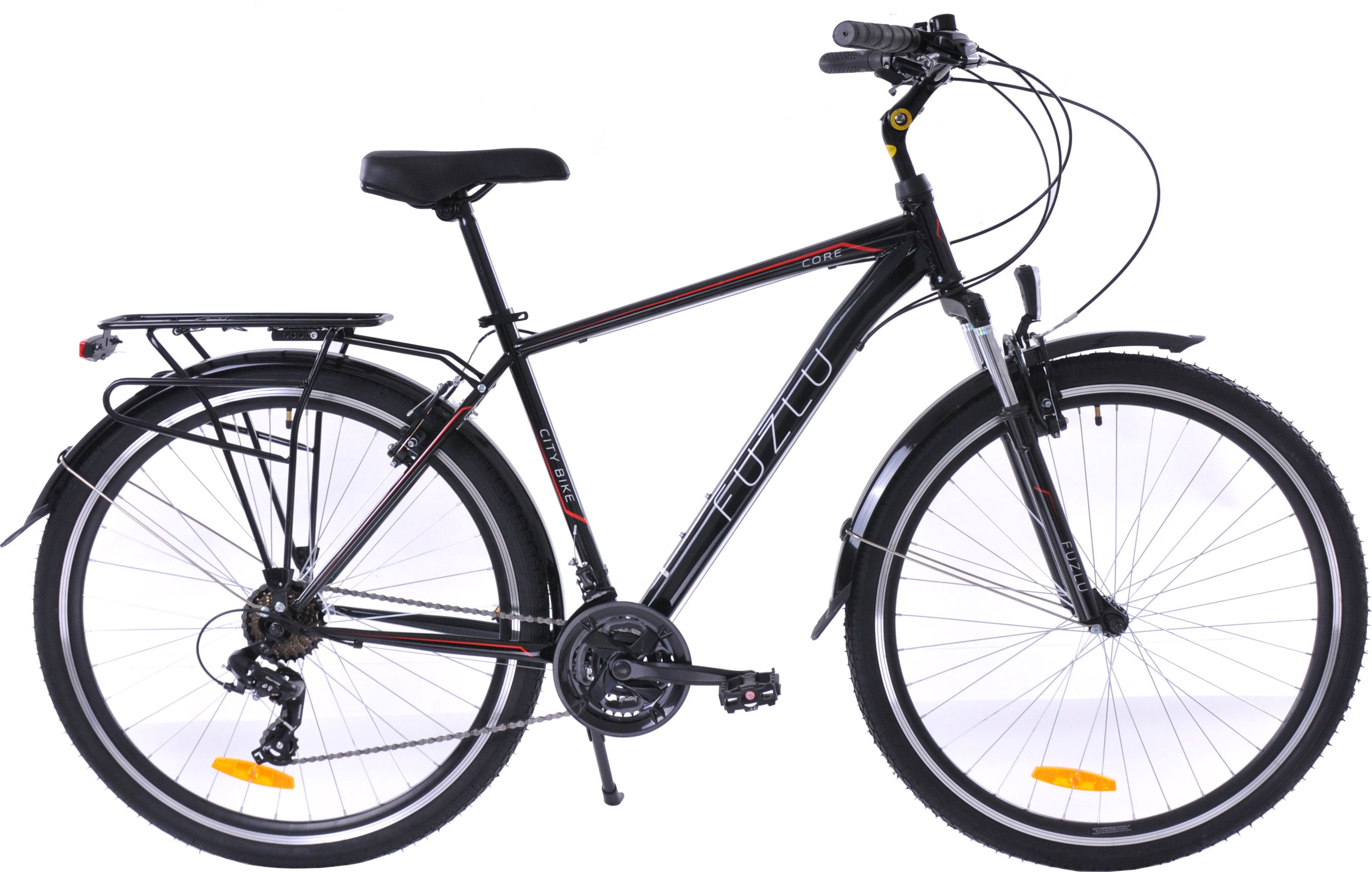 Fuzlu Rower trekkingowy 28 Core Men Amor (20") czarny/czerwony/biały połysk