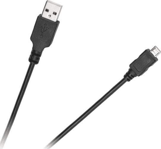 Kabel USB Cabletech USB-A - microUSB 1 m Czarny (9332)