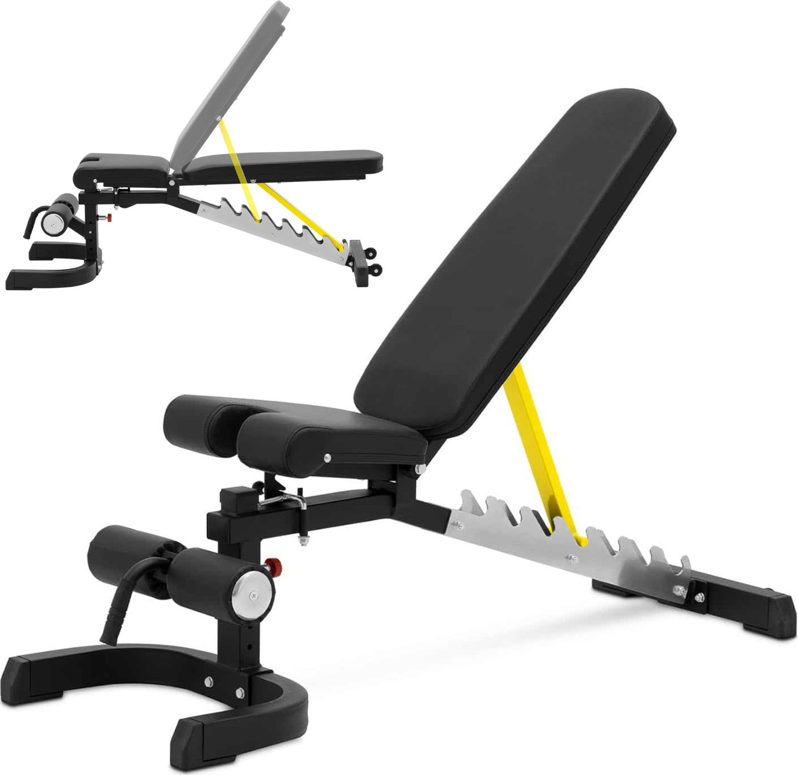 Gymrex Ławka ławeczka treningowa skośna regulowana do ćwiczeń do 150 kg Ławka ławeczka treningowa skośna regulowana do ćwiczeń do 150 kg