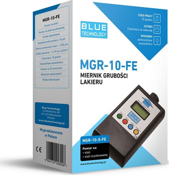 Blue Technology Miernik grubości lakieru MGR-10-FE