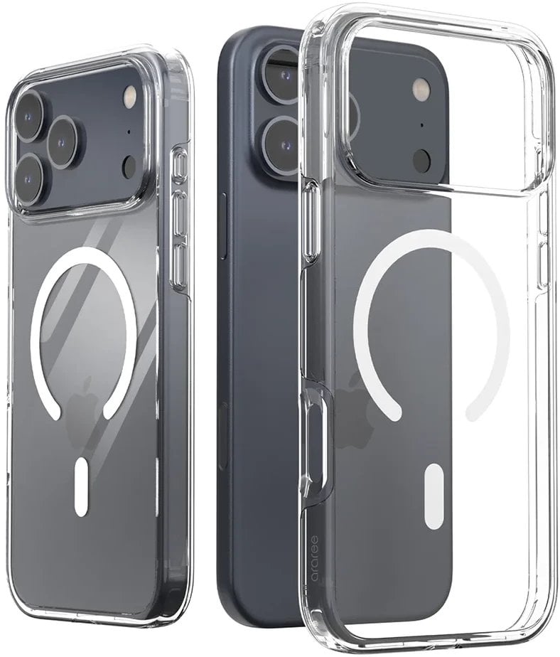 Araree Duple M MagSafe Case for iPhone 17 Pro Max Transparent