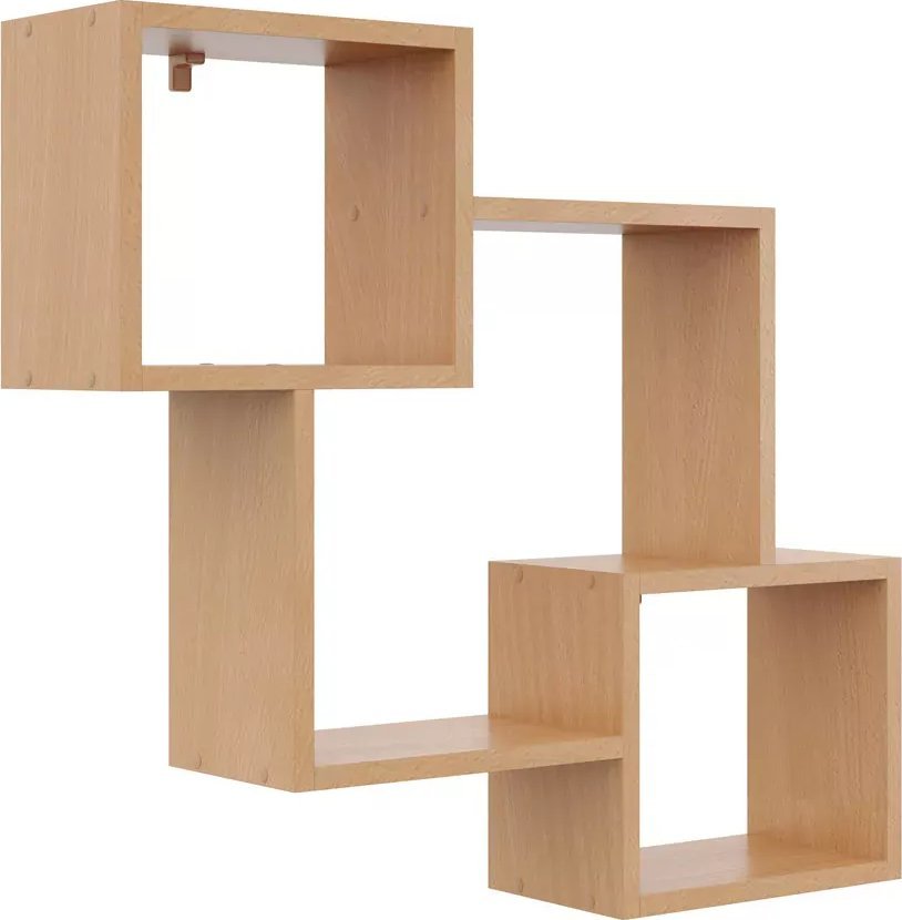 Elior Półka ścienna na książki w kolorze buk - Apolla