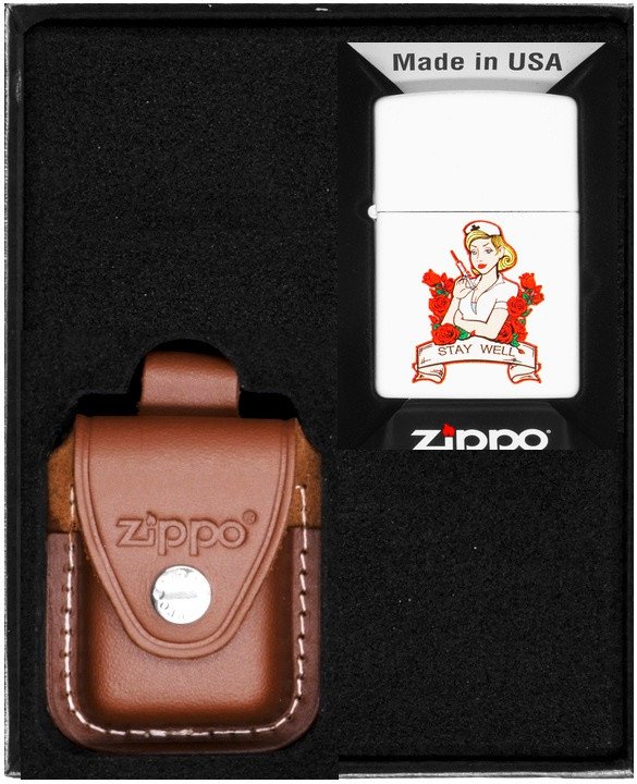 Zestaw ZIPPO Zapalniczka TATTO NURSE DESIGN Prezentowy No4