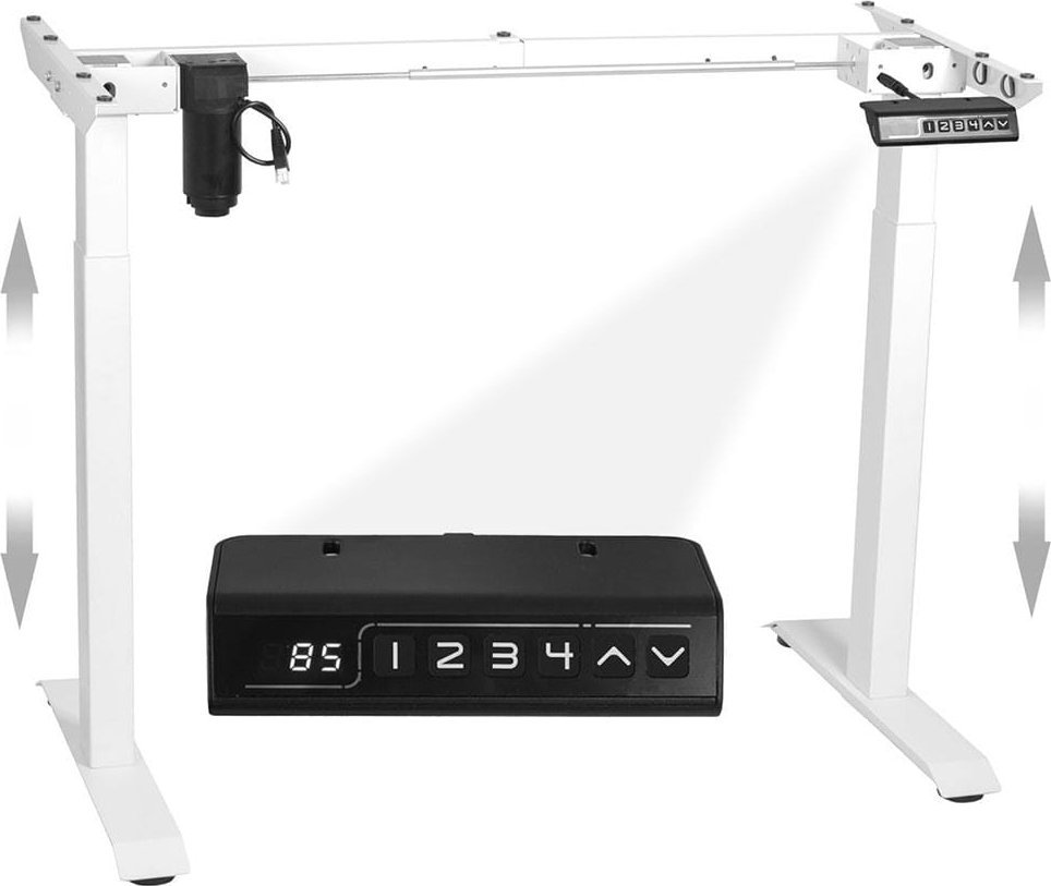 King Mount Elektryczny stelaż biurkowy KG1021 biały KING MOUNT