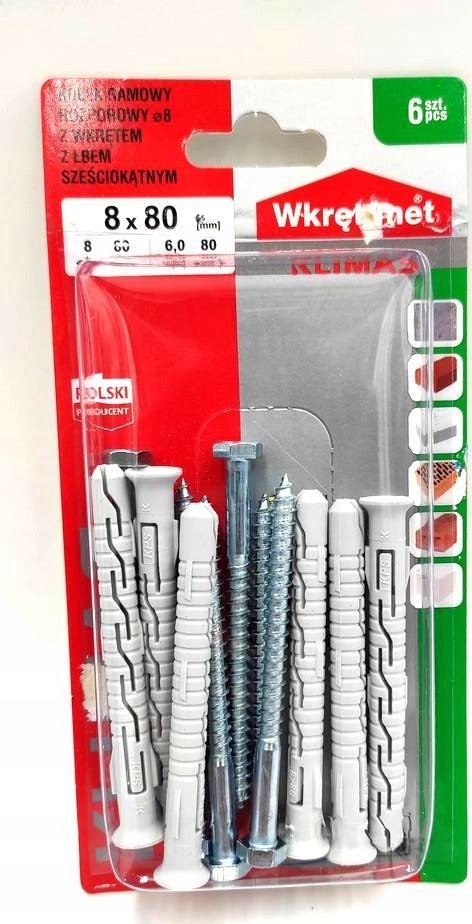 Wkręt-met BLI KOŁ.RAM.PRZETYK. 8X80 KLUCZ. kod:BKP