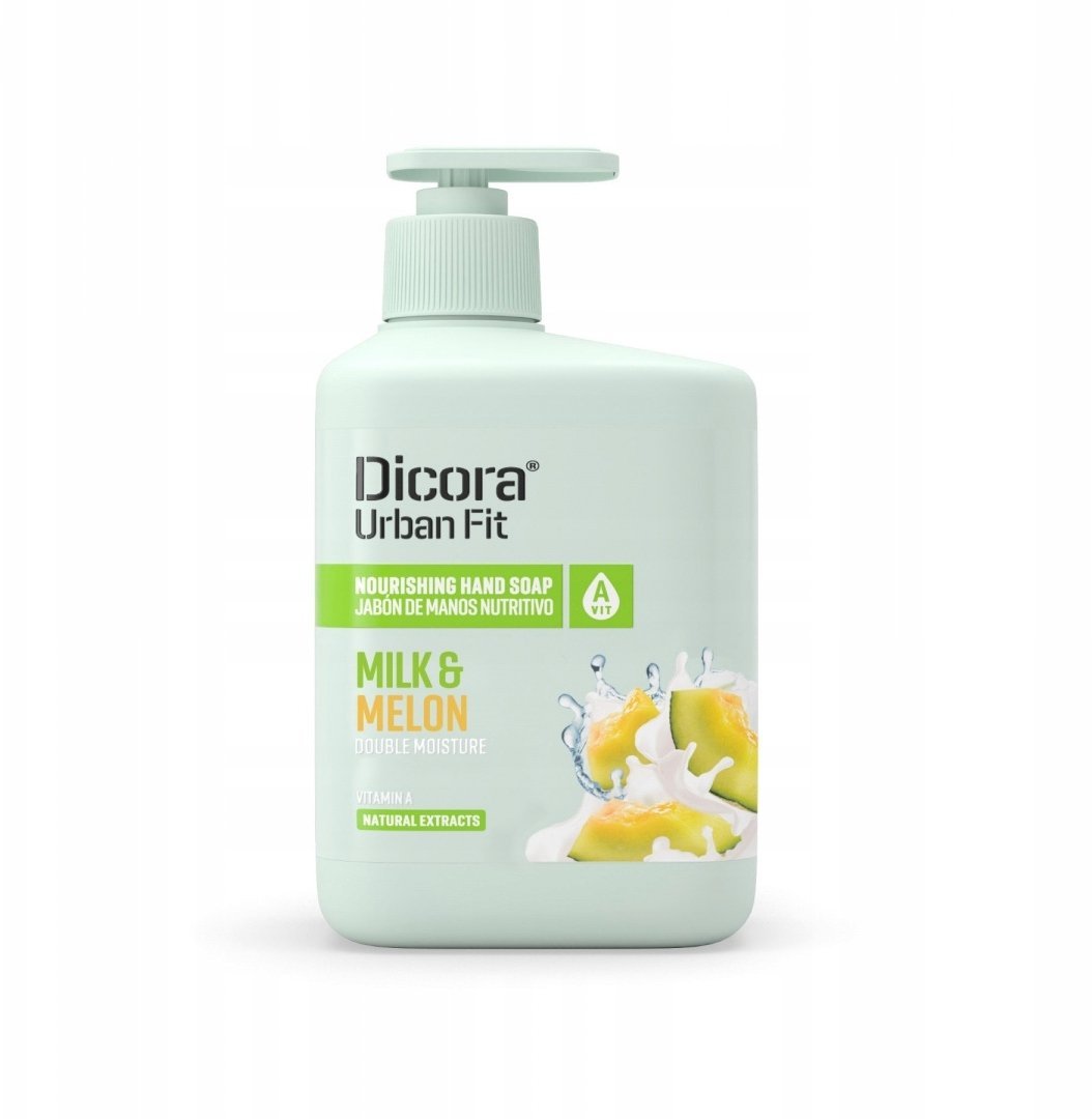 Dicora Urban Fit Mydło do rąk z witaminą A Melon & Mleko (500 ml)