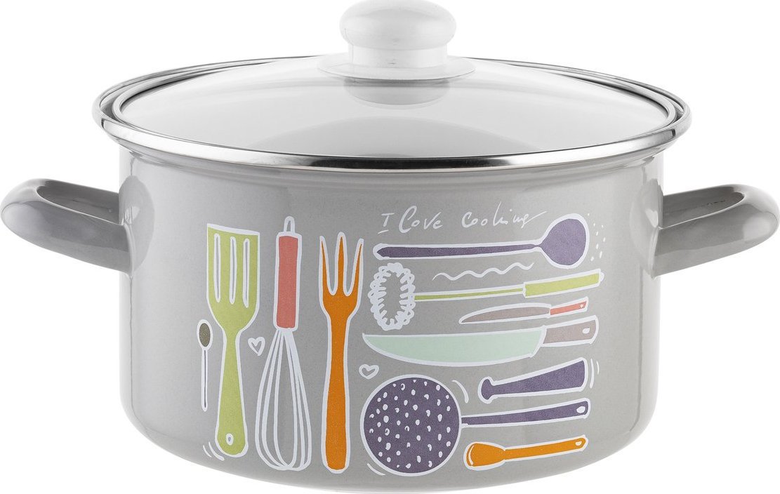 Emalia Pleszew Garnek emaliowany Emalia Polska Pleszew Staffio 20 cm 3,7 l