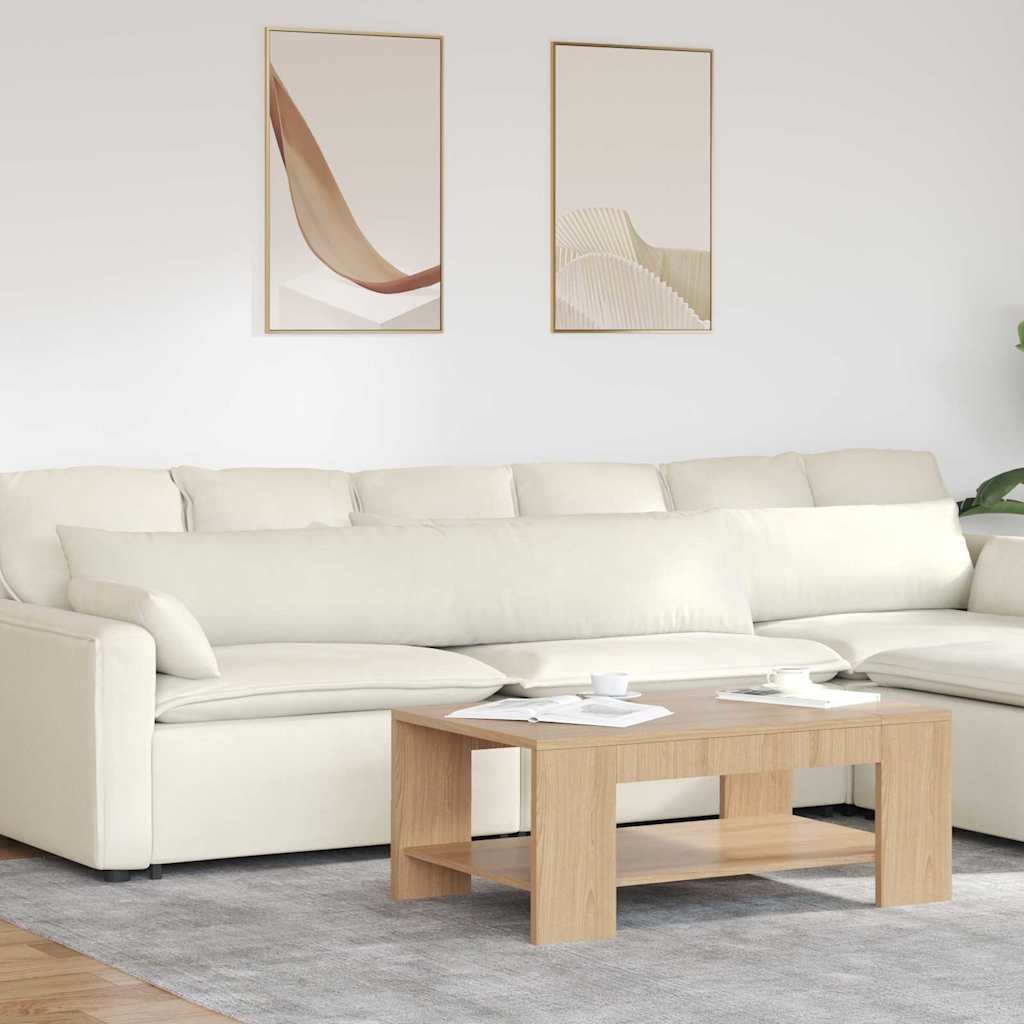 vidaXL Poduszki na sofę 2 pcs Kremowy 200 x 40 cm Tkanina sztruksowa