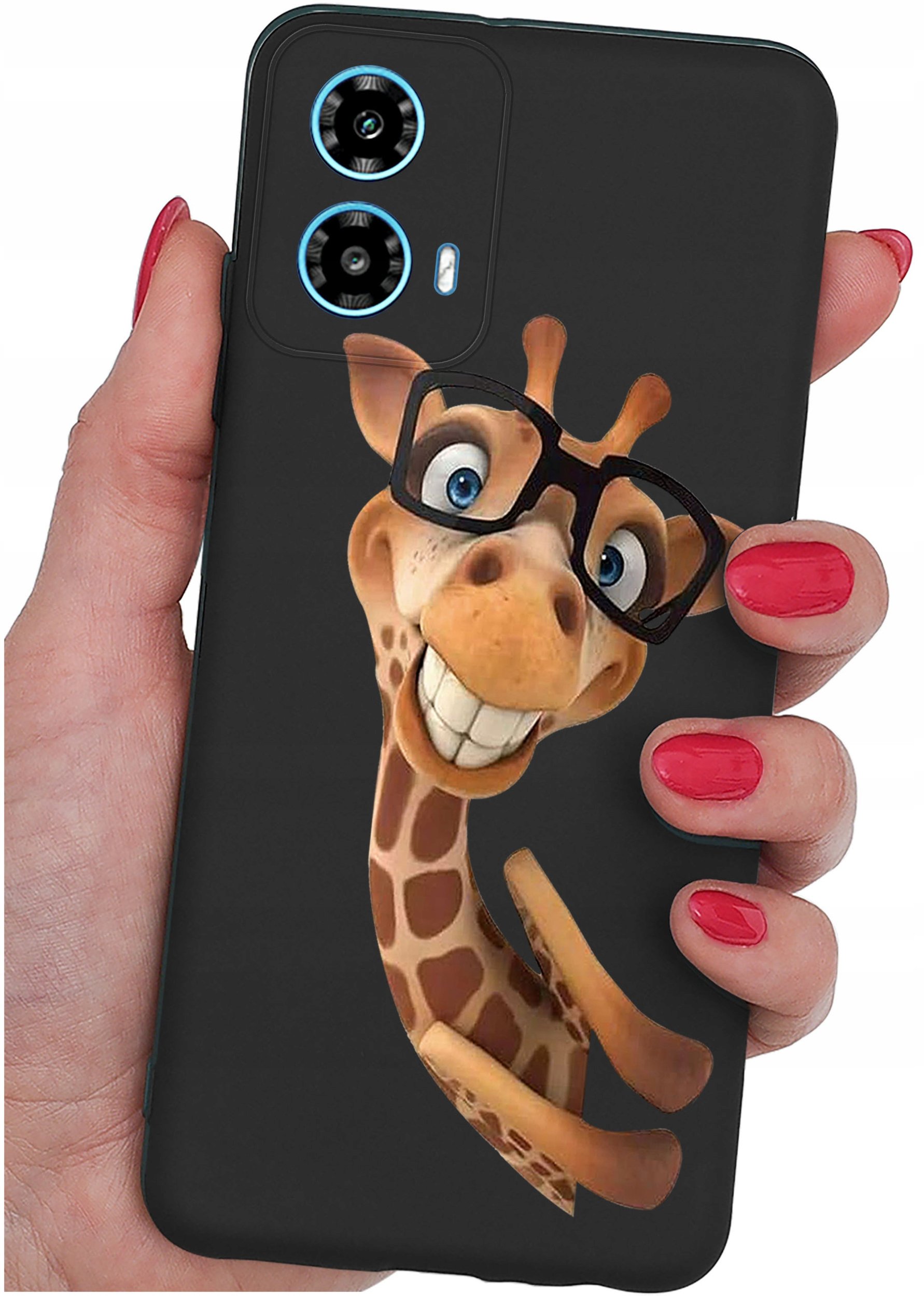 ETUI do Motorola Moto G34 5G WZORY |SILIKONOWE MATT CASE + SZKŁO 9H