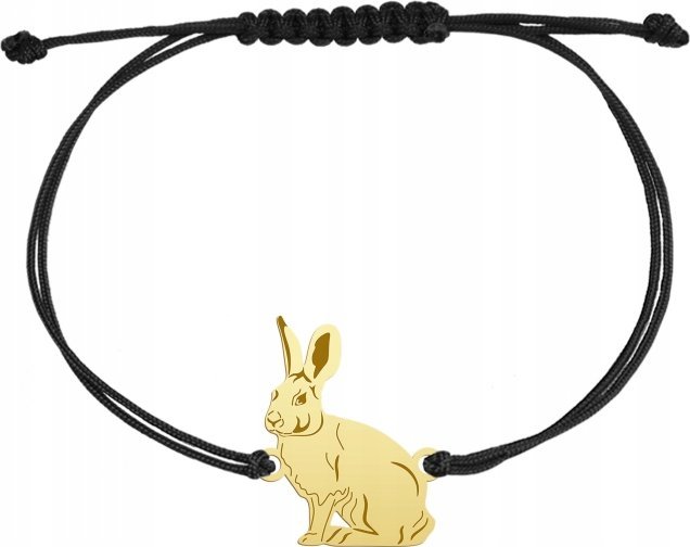 Radziszewska Jewellery Pozłacana Bransoletka z ZAJĄCEM GRAWER DEDYKACJA