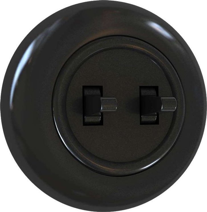 Electromalt Electromalt EX.one Włącznik podwójny z ramką czerń