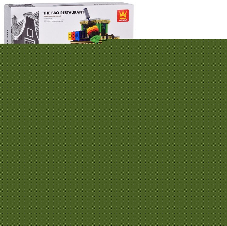 Klocki SERIA Świat-architektura stylu RESTAURACJA BBQ Paryż 1922ele ZA5749 EDUKAMP