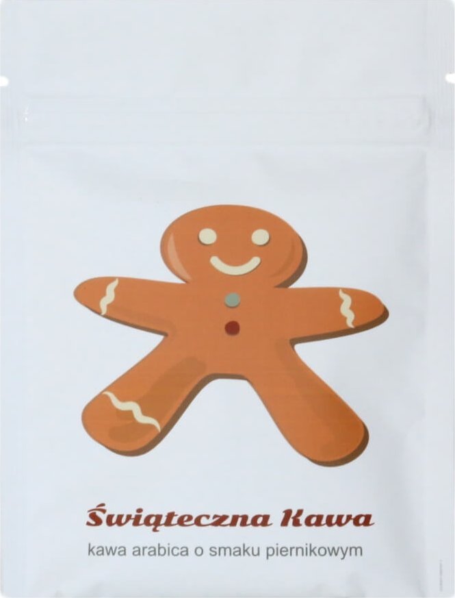 Cup&You Świąteczna kawa PIERNIKOWA 50g. Aromatyczna mielona kawa Arabica o smaku piernika ze świątecznymi przyprawami - doskonały pomysł na prezent po