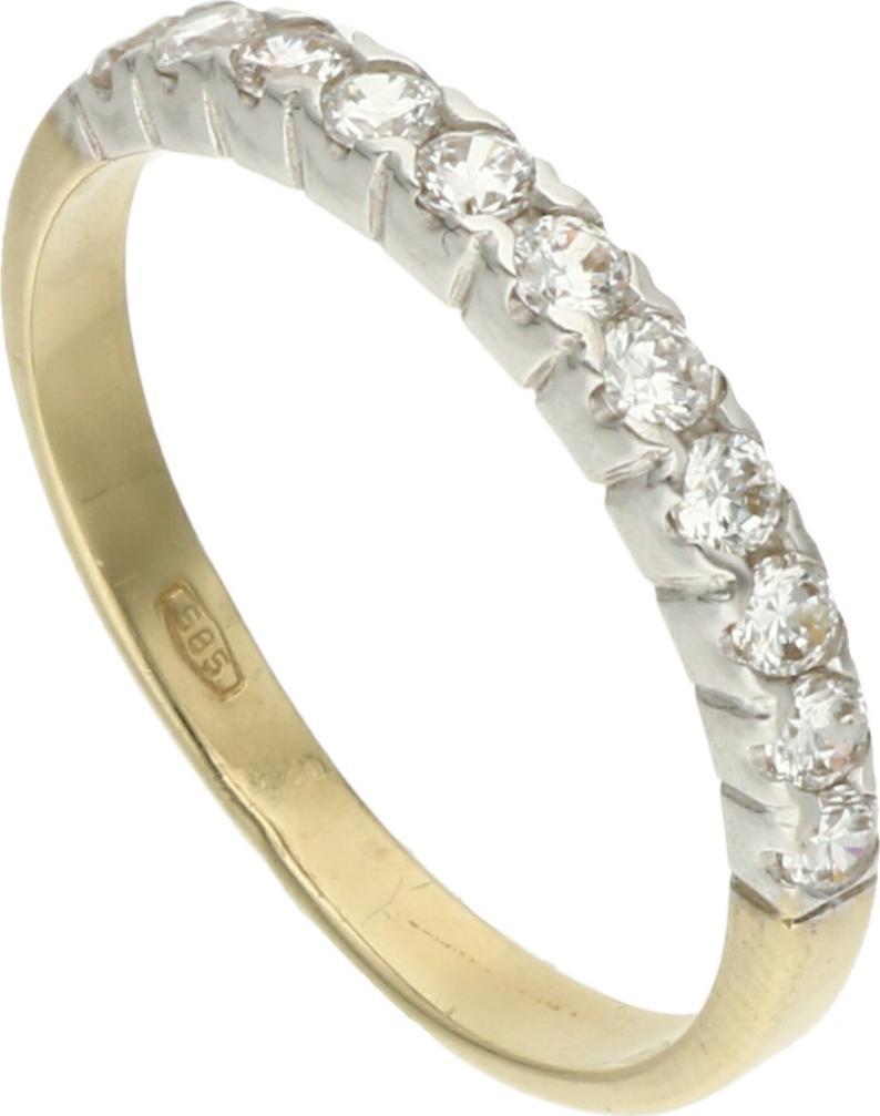 Rosanto Złoty pierścionek obrączka z cyrkoniami roz. 20 585 14k