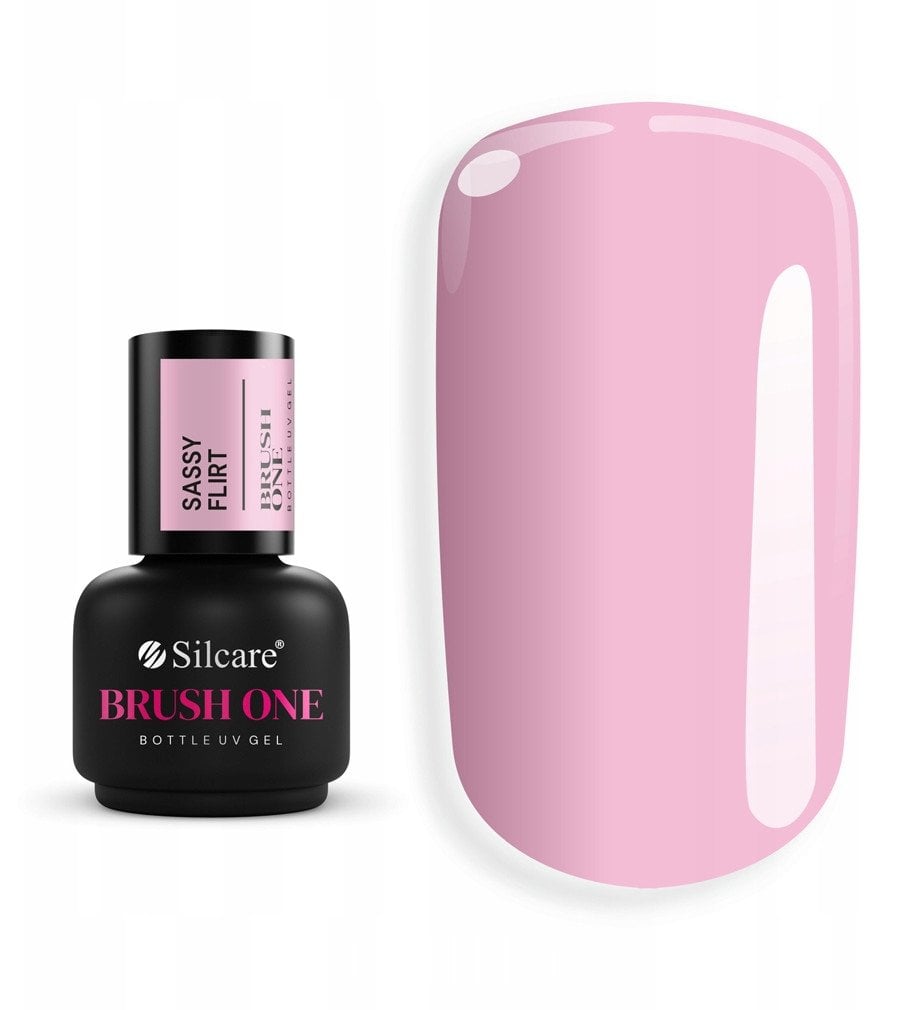 SILCARE_Brush One Bottle Gel żelu budującego w butelce z pędzelkiem Sassy Flirt 15g