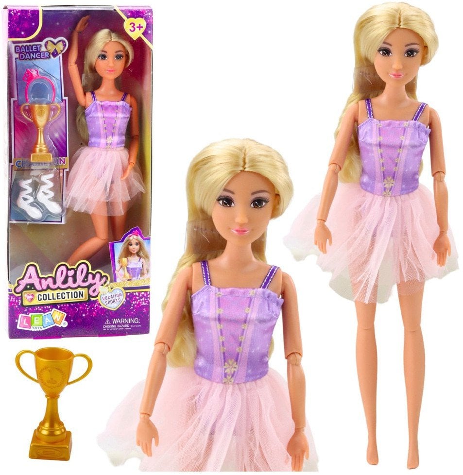 Lalka Anlily Baletnica W Sukience Ruchome Kończyny Akcesoria