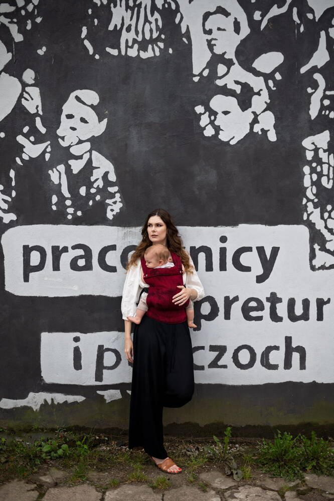 Nosidełko Qusy - Sand Stories Wednesday Tencel Regulowane